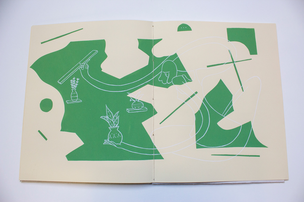 Screenprinting print pattern design book minneapolis minnesota MN art artist ink installation binding hardcover cut paper