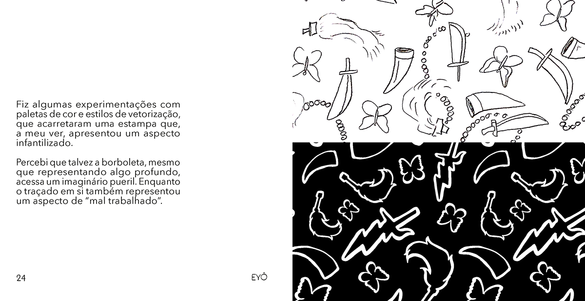 Livreto project book design editorial design de superfície pattern