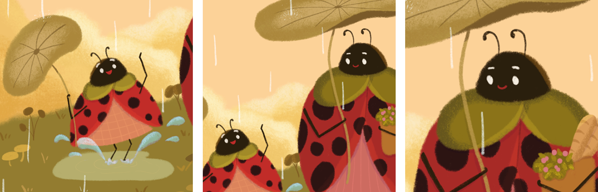 children's book Character design  digital illustration graphic design  Picture book kidlit children illustration ladybug animals