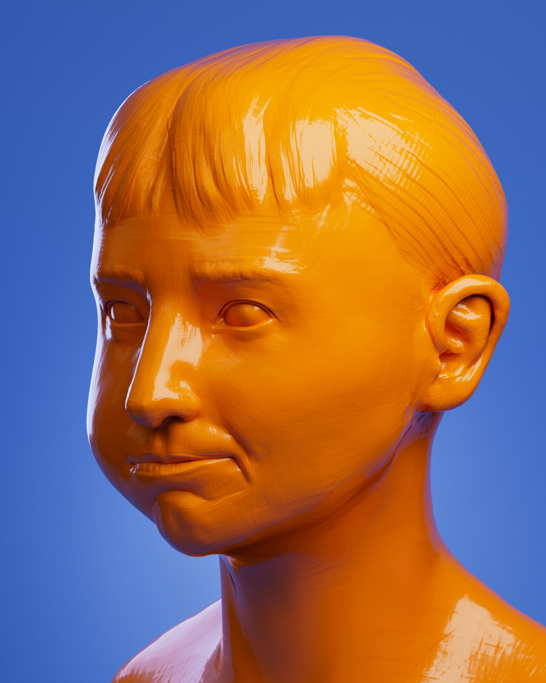 human face Digital Art  artwork 3D arnold Maya Zbrush speedsculpt Practice charakter