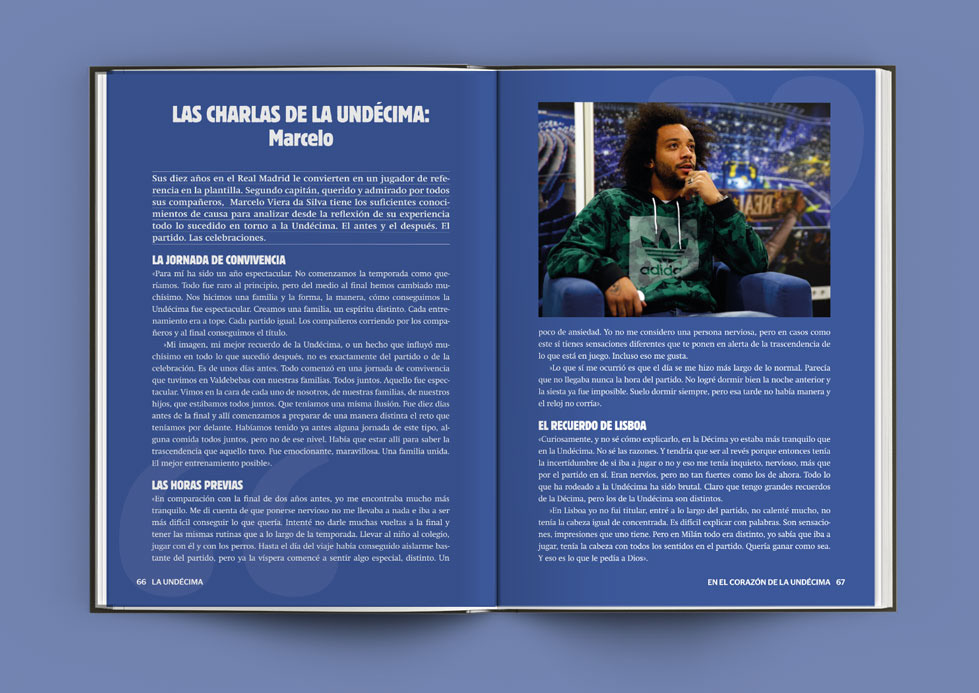 libros Diseño editorial undecima Futbol Real Madrid