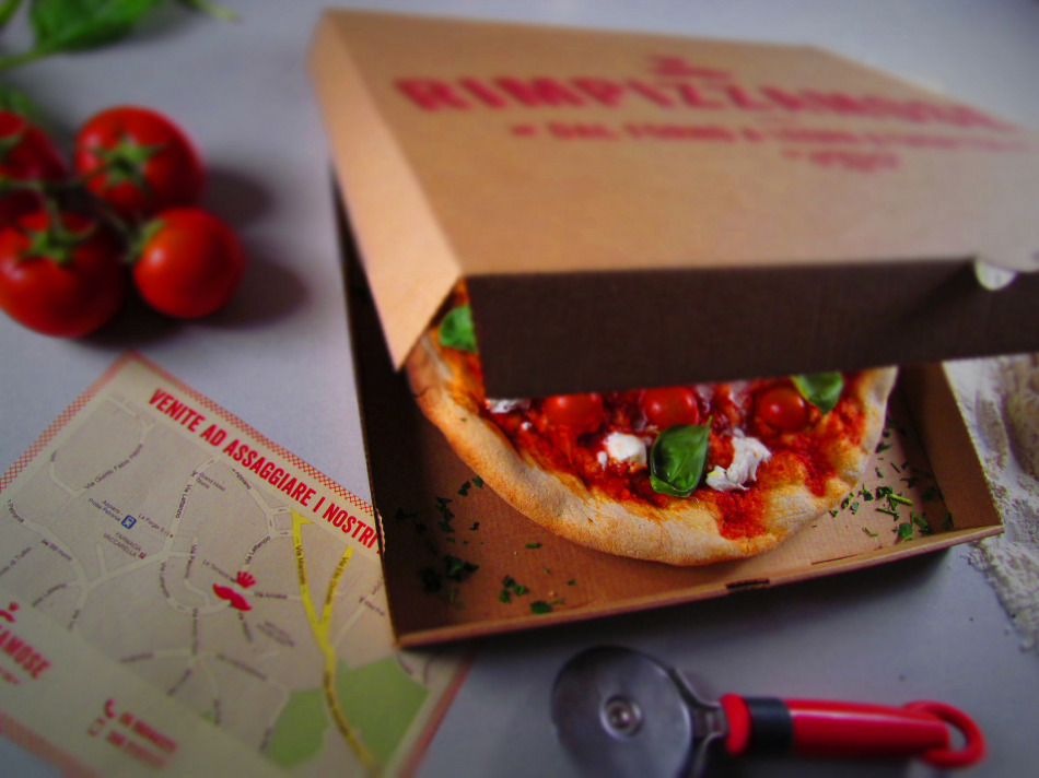 Pizza delivery  take away  italy  italian Food  print  Packaging