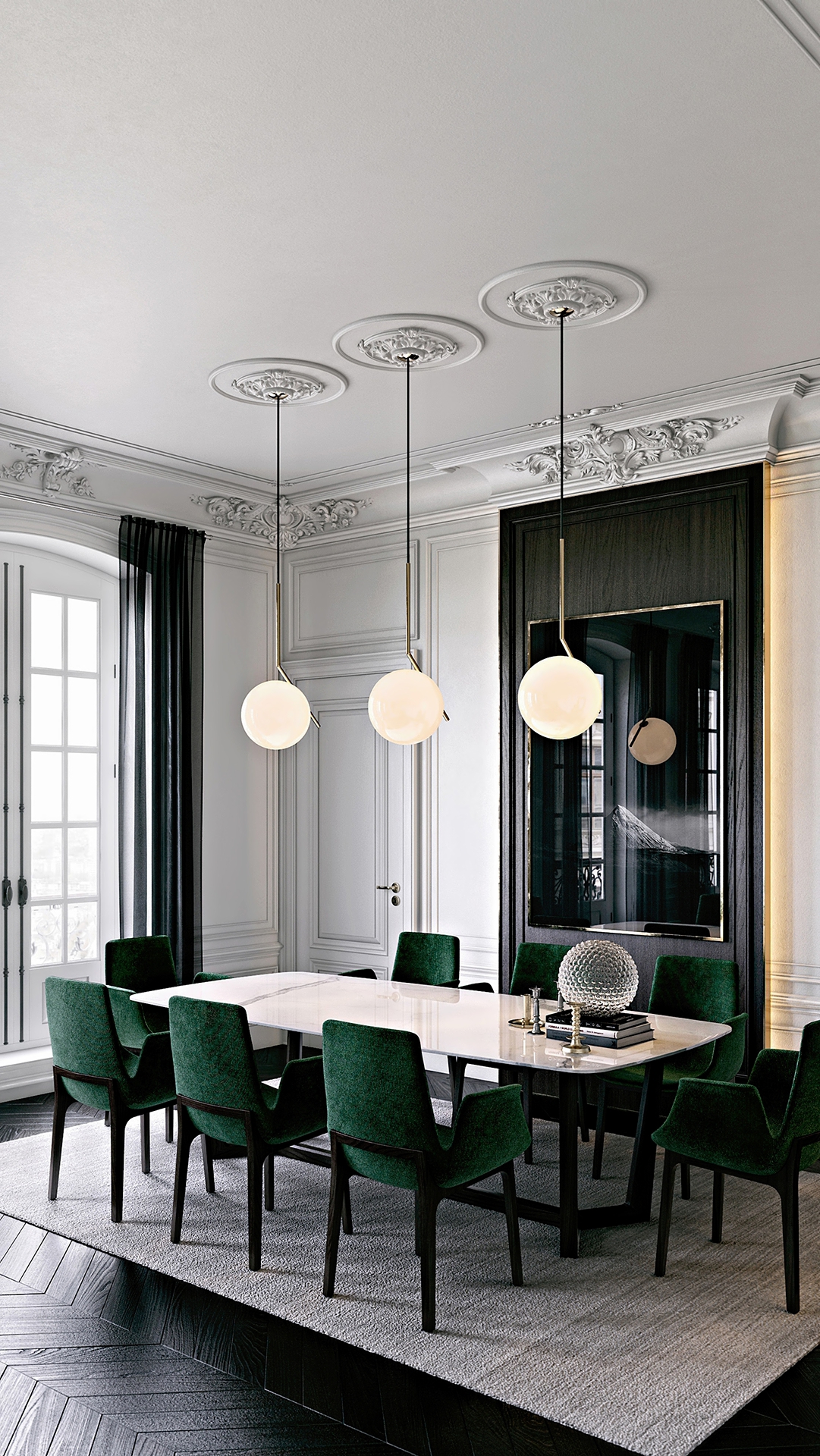 French living Classic contemporary Paris Interior eclecticism