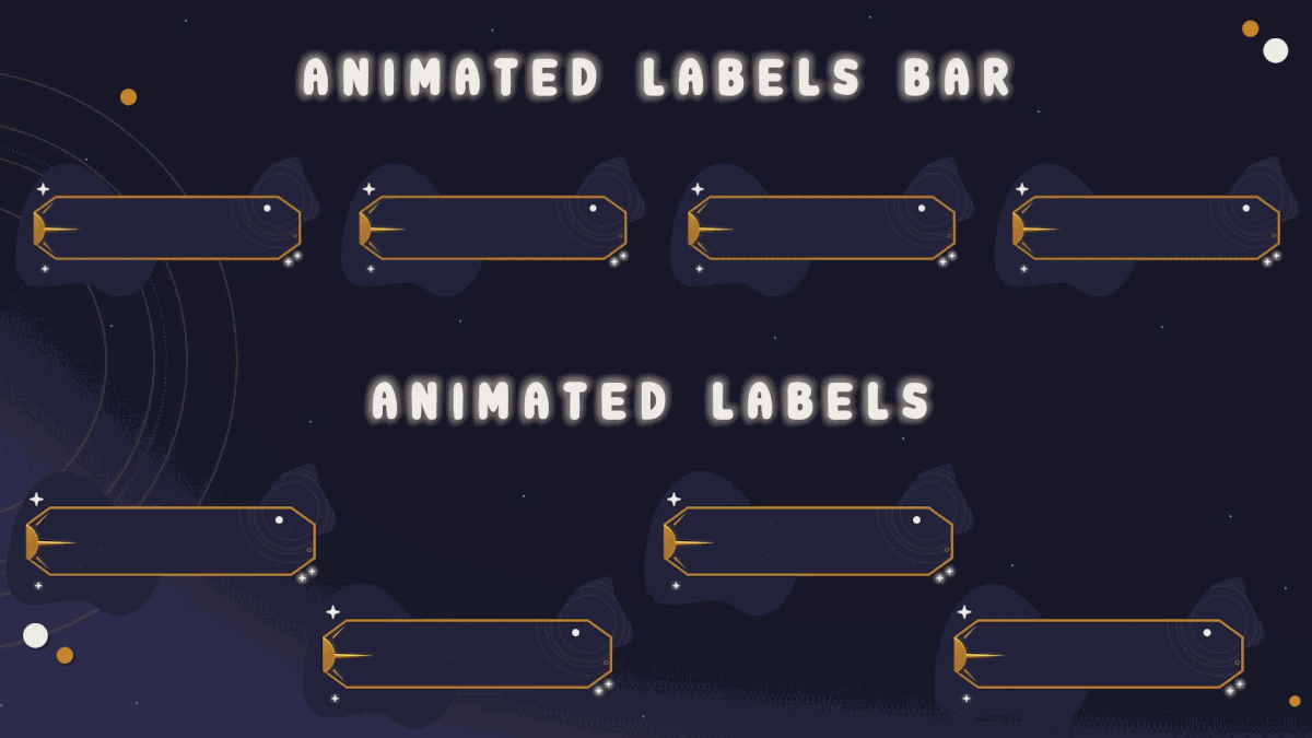 Twitch Animated Label Bar, Twitch Animated Supporters bar