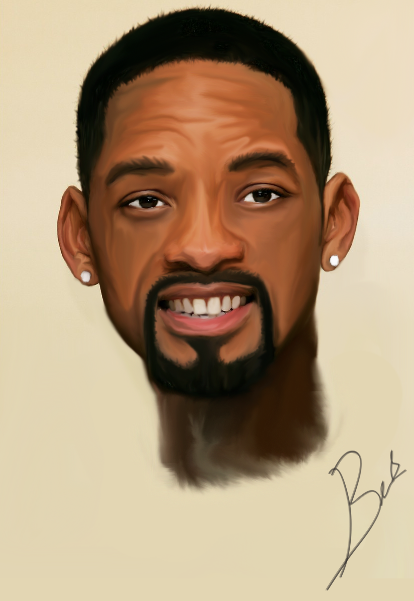 Will Smith men in black black smith movie actor male painting   digital painting Drawing  head face