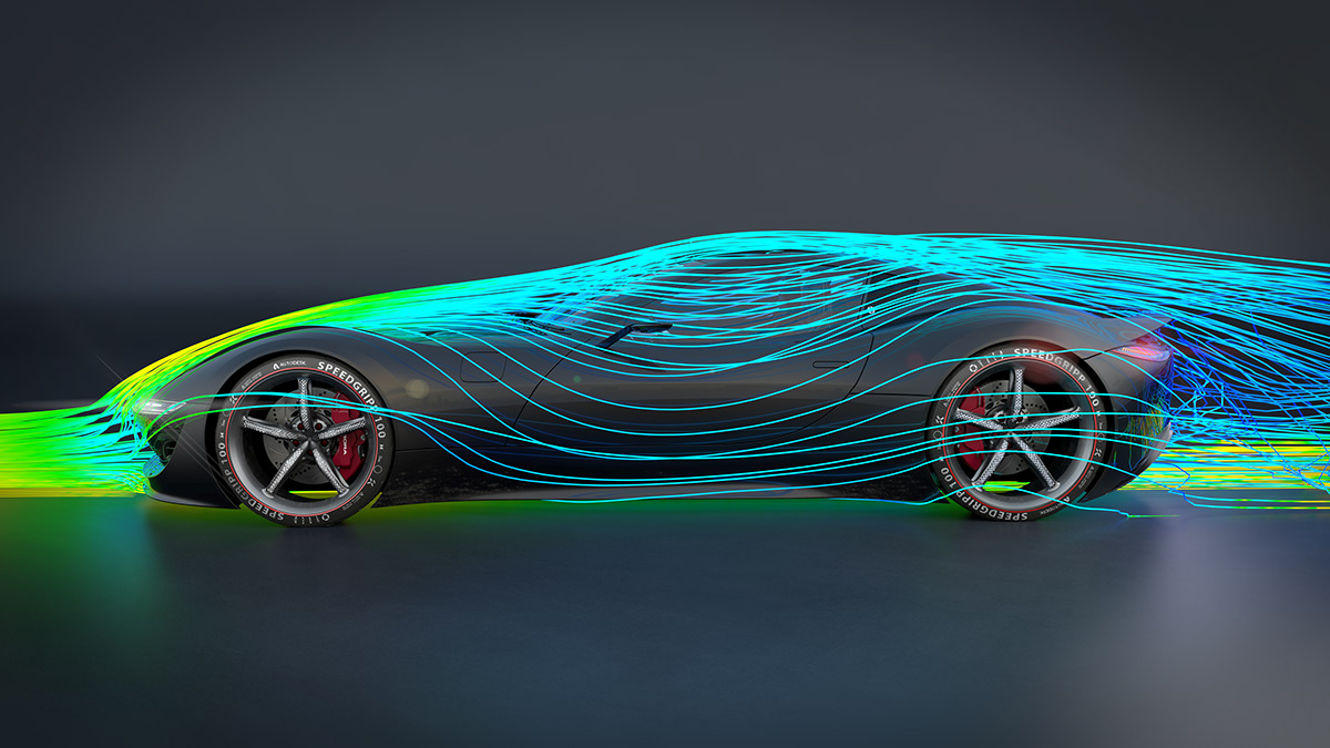 car concept transportation design rendering modelling 3D Alias VRED