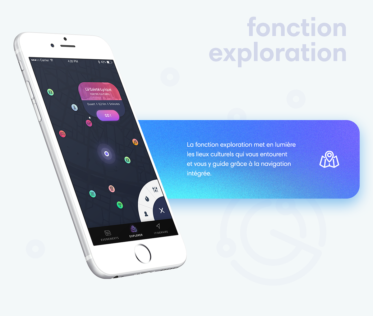 UI ux interaction application app culture app design navigation exploration Urban