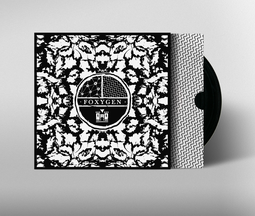 Album vinyl band geometry black White type FOxygen indie rock Patterns