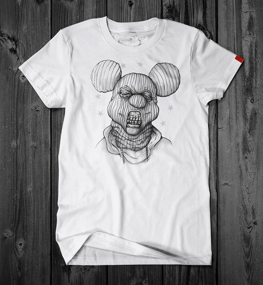 mickey mouse young buck Cashville t-shirt graphics