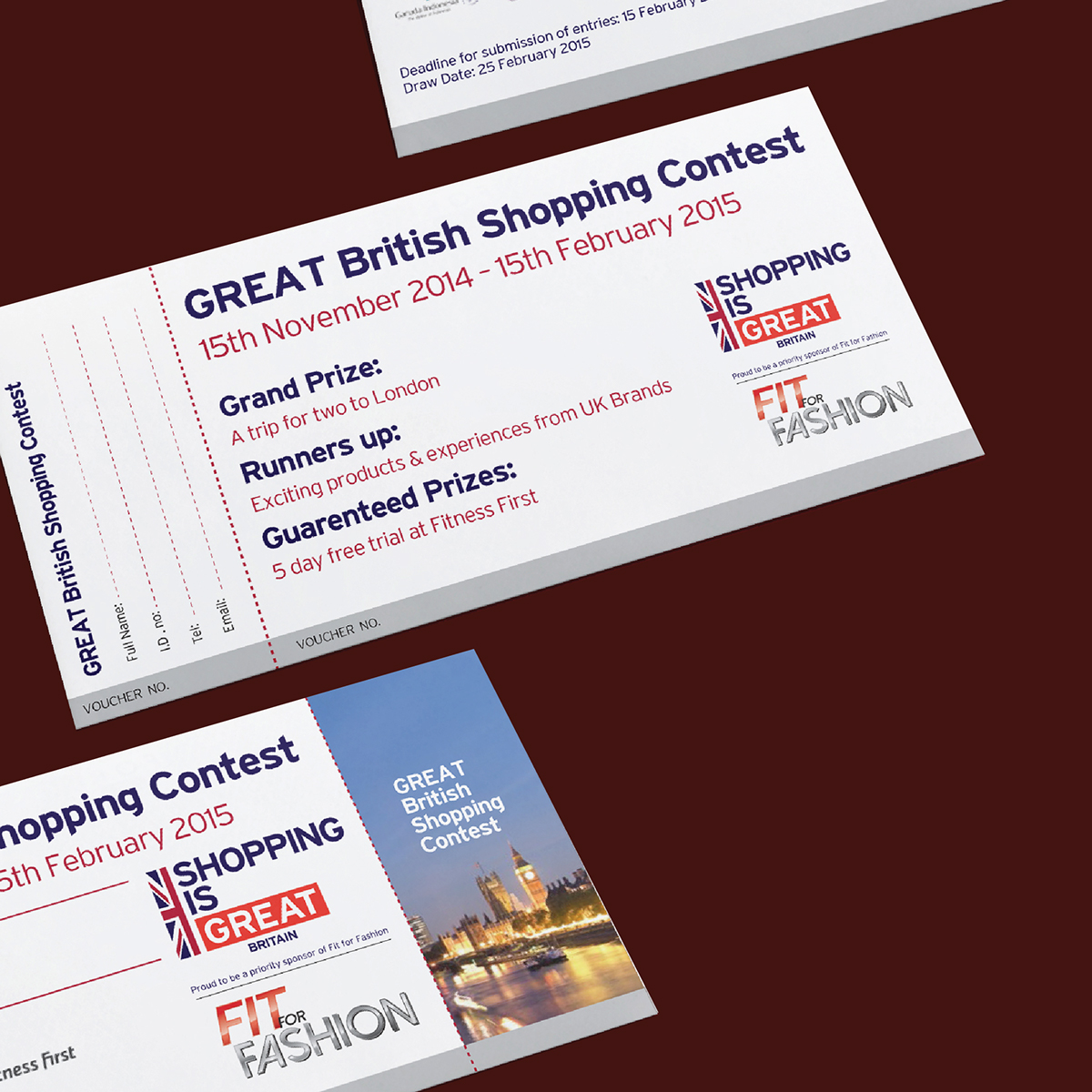 Shopping britain UK red Style flyer graphic Layout design