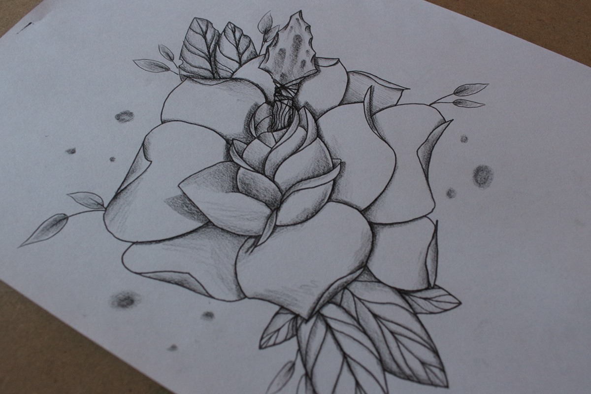 #drawing #rose   #tattoodesign 