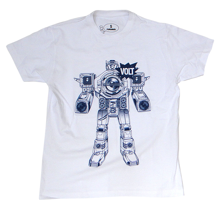 tee tshirt t-shirt graphic design VOLT festival party robot typo hungary musicfestival sziget polo textile