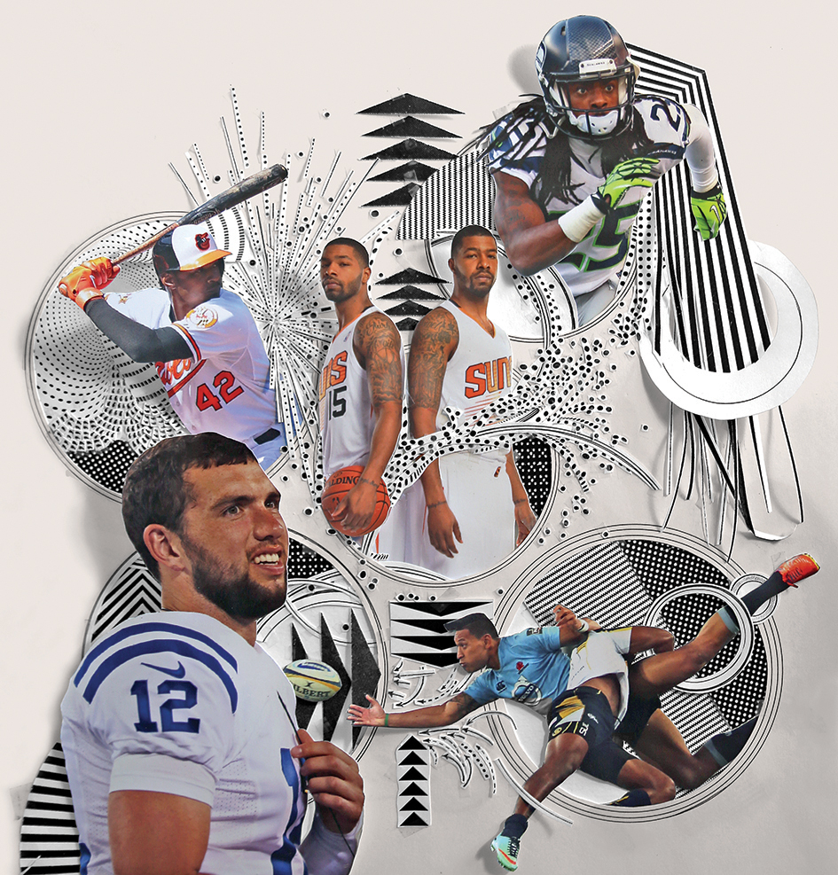 ESPN sports collage magazine handmade