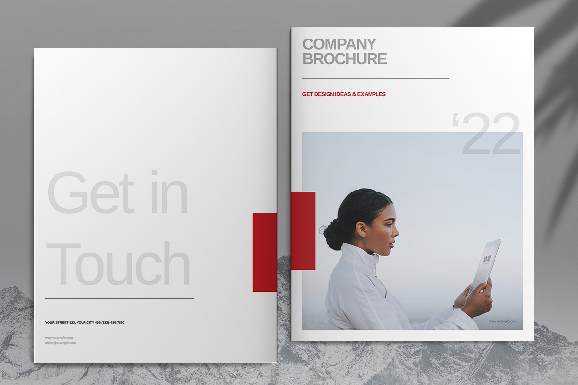 brochure clean clear cool Layout magazine minimal modern template