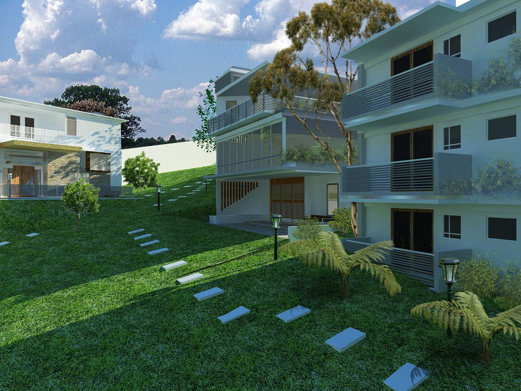 Gated Community landscaping 3dmodelling   vray