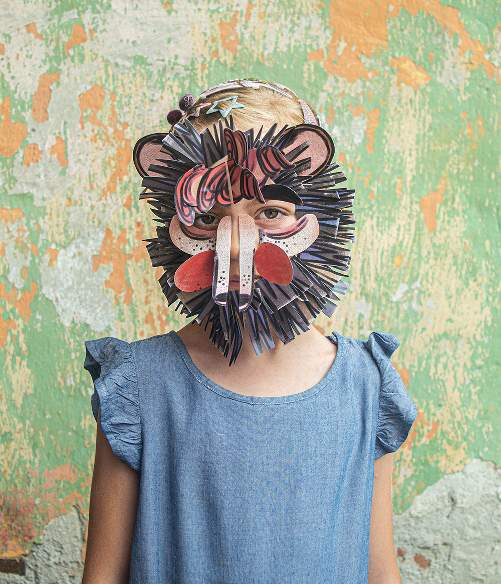 animals creatures critters wild boar Hedgehog FOX bear cheeks masks Paper Masks