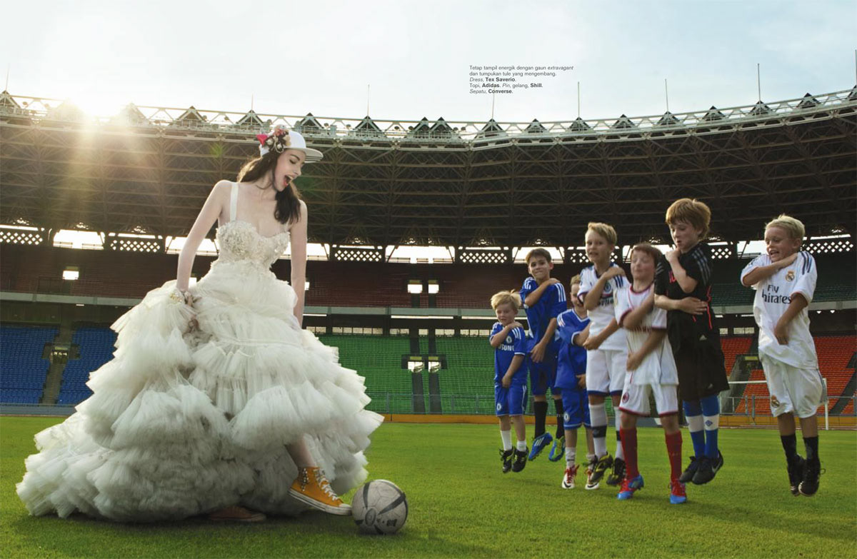 football soccer wedding kids