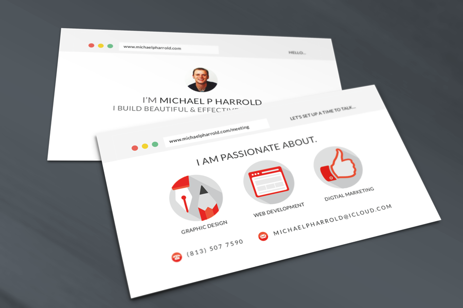 personal branding business card freelancer networking social search creative