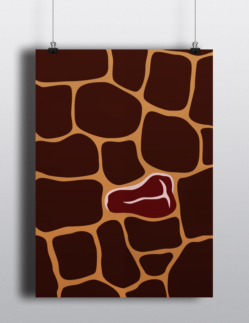 Illustrator school giraffe graphic design vector 4 colors