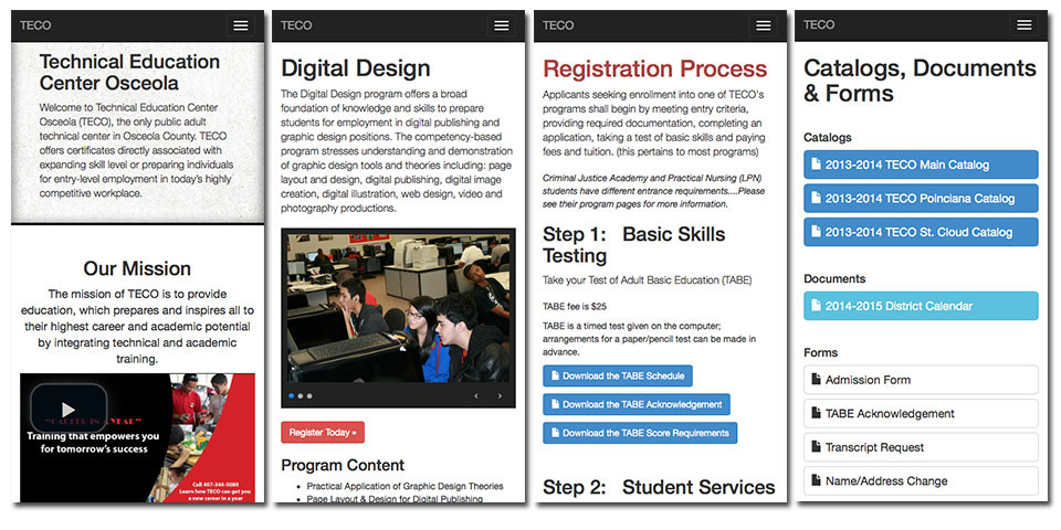 Website re-design mobile-friendly Website Design bootstrap framework