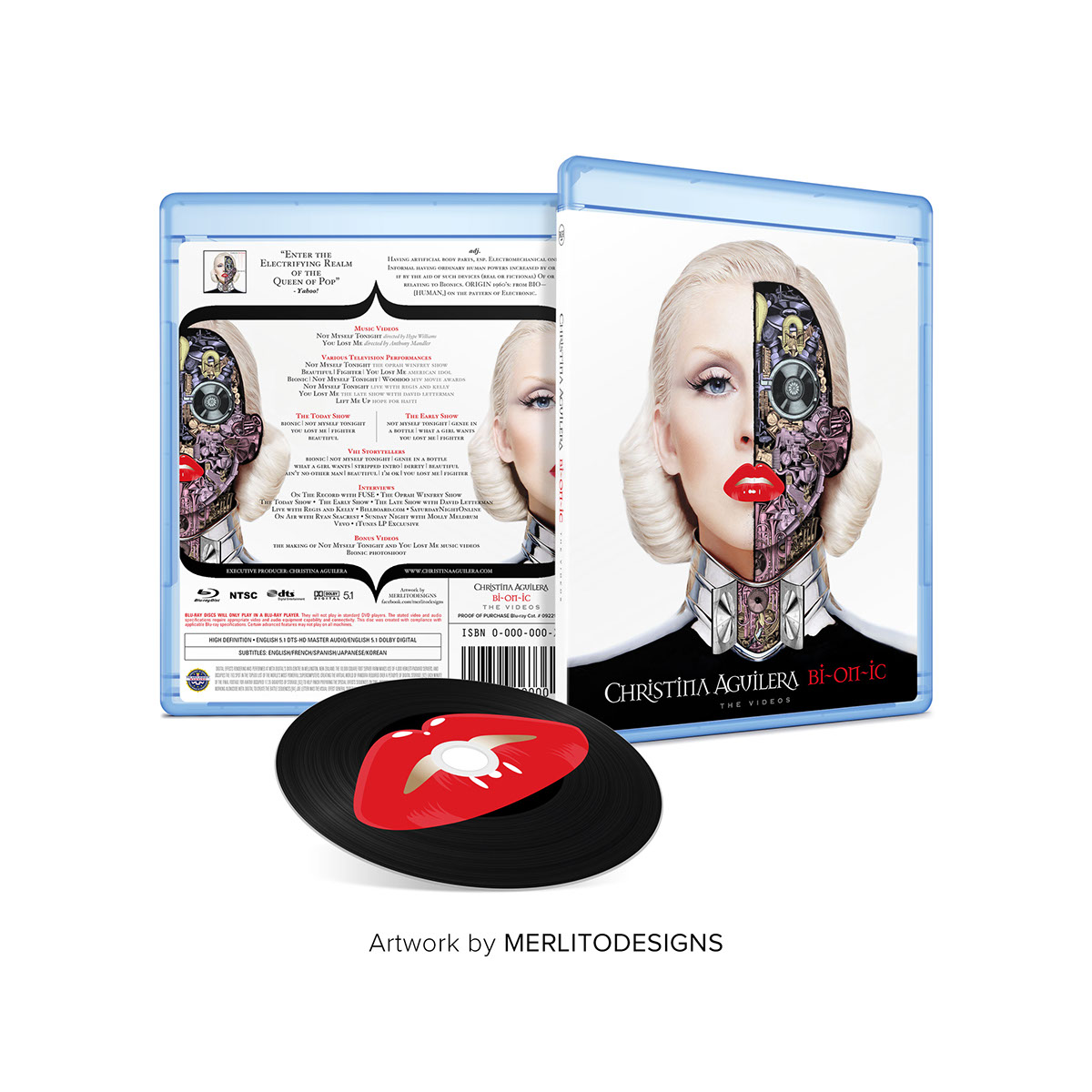 Christina Aguilera xtina Bionic dvd cover DVD bluray bluray cover  disc