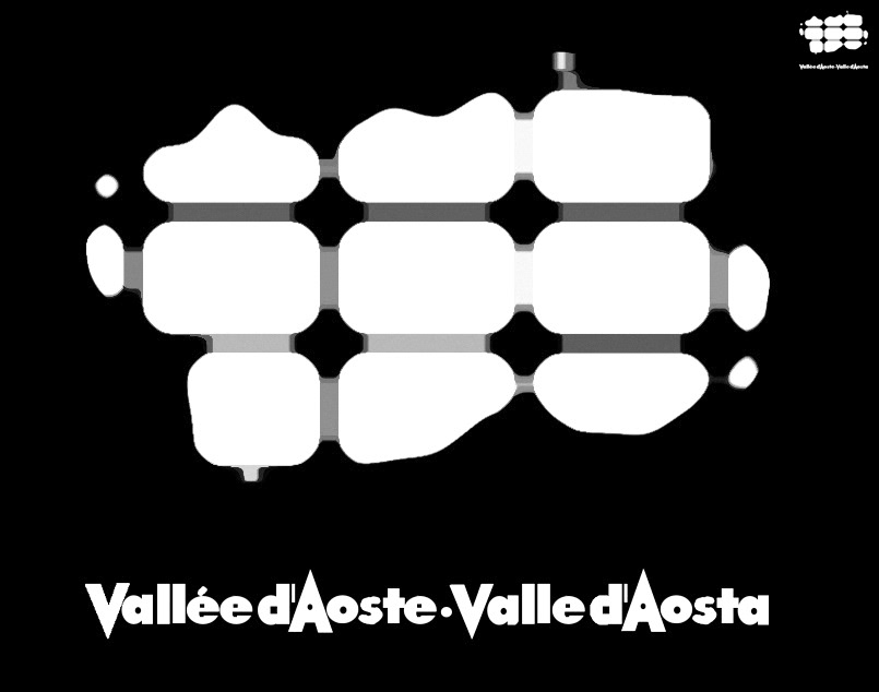 valle d'aosta Logotipo marchio tipografia lettering
