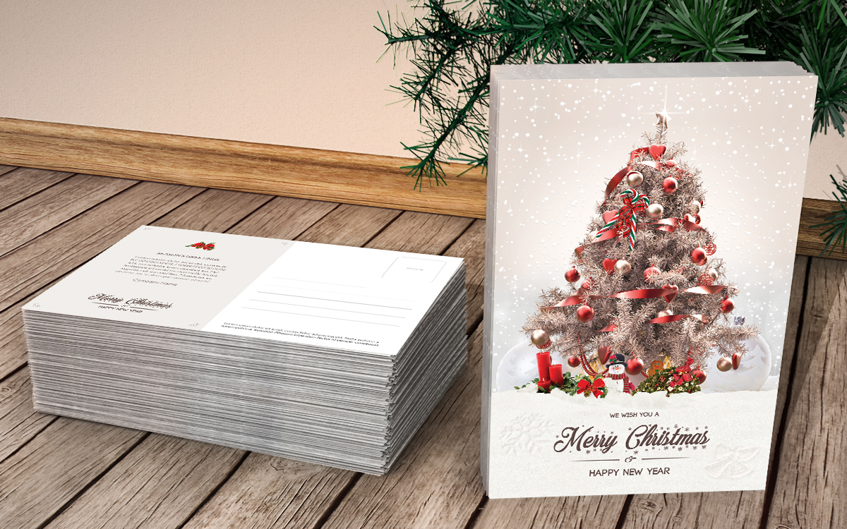 card cards celebrate christmas card Christmas postcard christmas Tree corporate December decoration