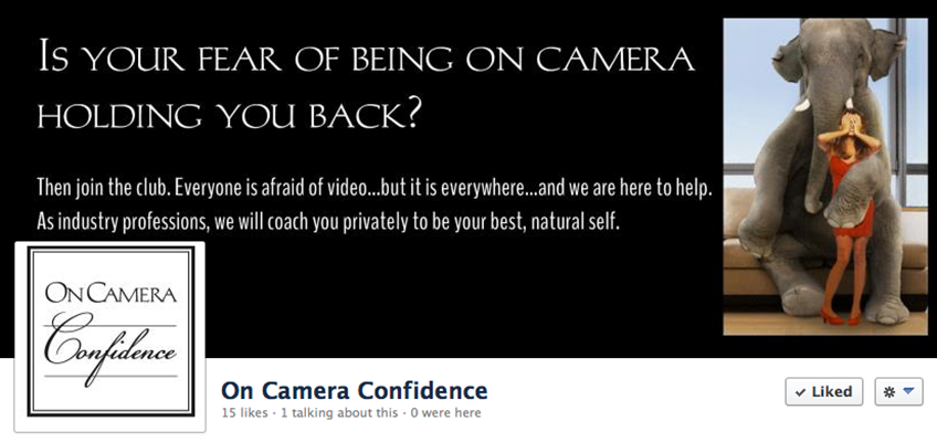 On Camera Confidence  Facebook Header graphics