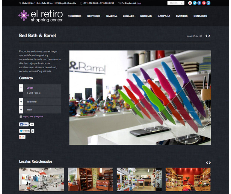 El Retiro Shopping numa colombia mall studio Website