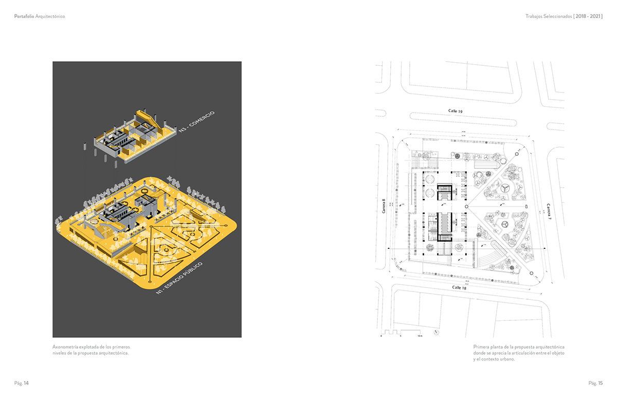 architecture arquitectura collage design diagram portafolio portfolio Render visualization