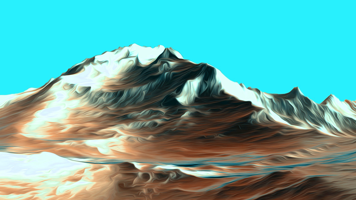 mountains alps Alaska himalayas snow ice cream abstract reandering