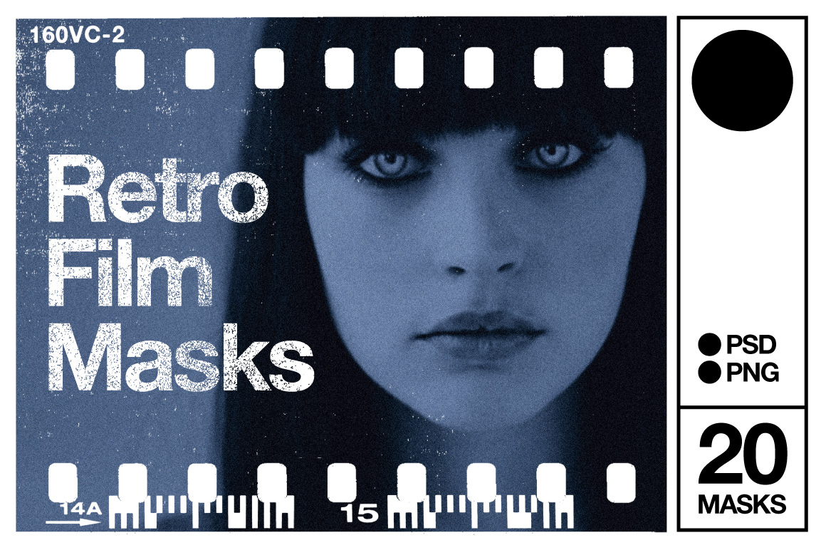 Retro vintage Film   photo masks negatives POLAROID template effects textures