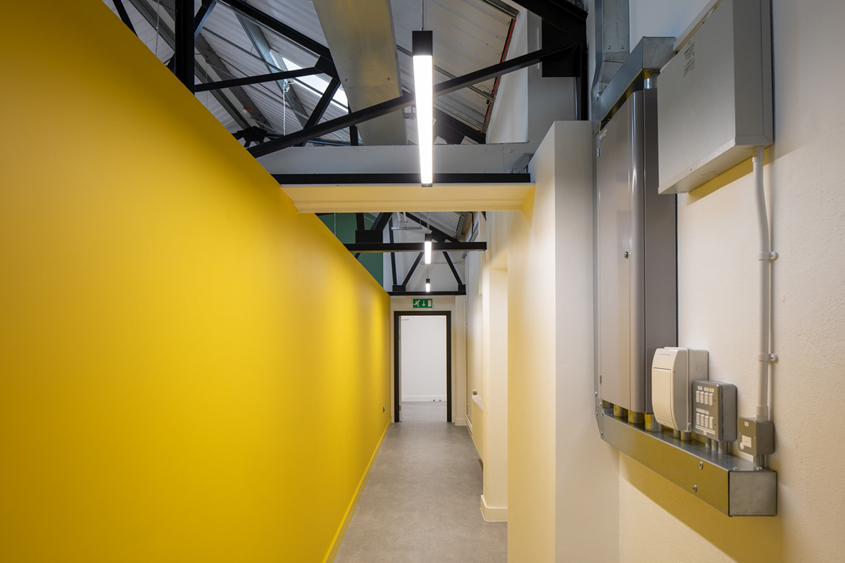 architecture Office Design refurbishment workplace Interior redesign Tank museum fit out