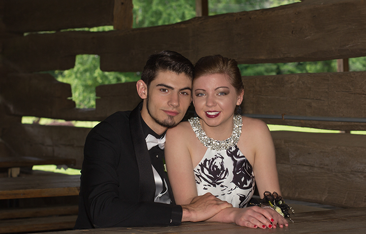 tuxedo Formal evening gown young love couples prom photography