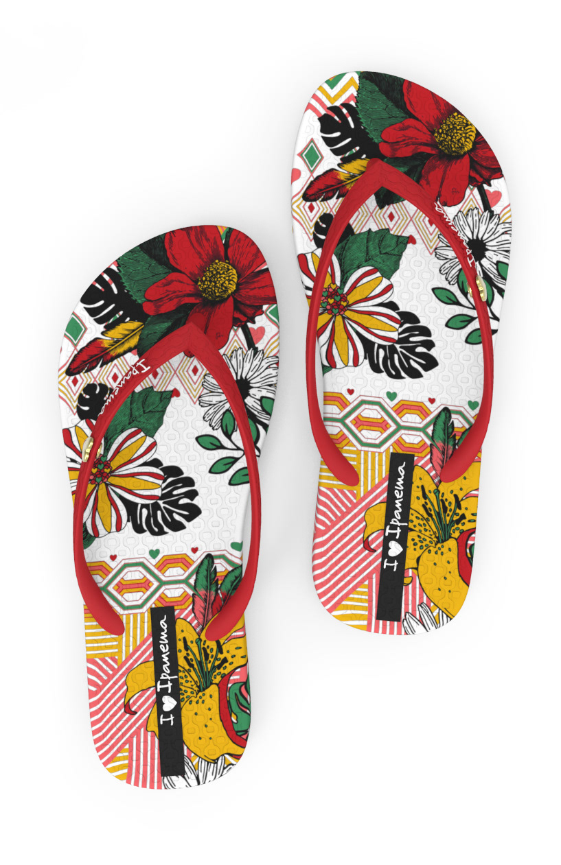 art Brazil Fashion  floral Flowers grendene ILLUSTRATION  indians ipanema Sandals summer tribal vector