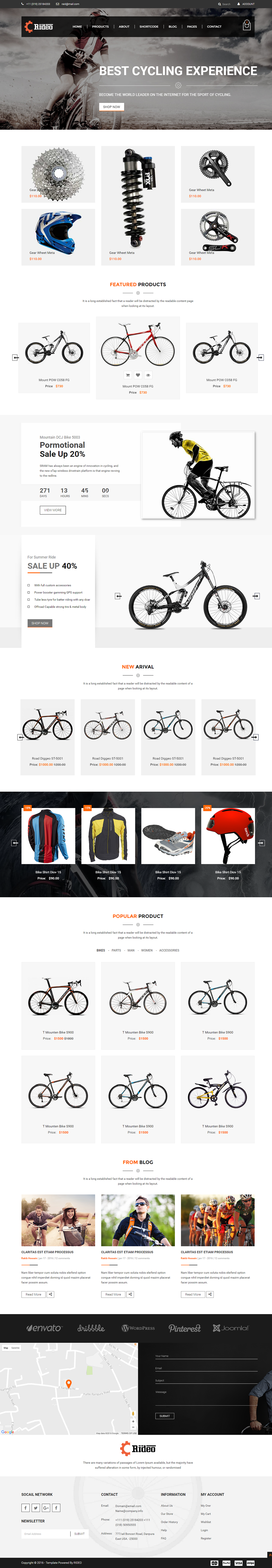 accessories Bicycle biking clean creative Interior mountain biking Responsive Shopping sport