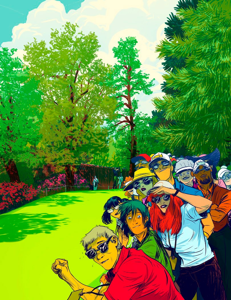 pen and ink golf the masters Golf Digest editorial