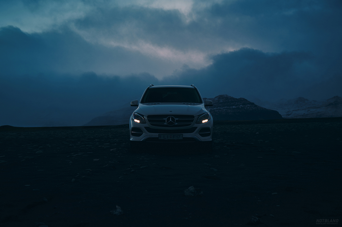 iceland mercedes Mercedes Benz GLE suv route 1 ring road Natural Light road trip
