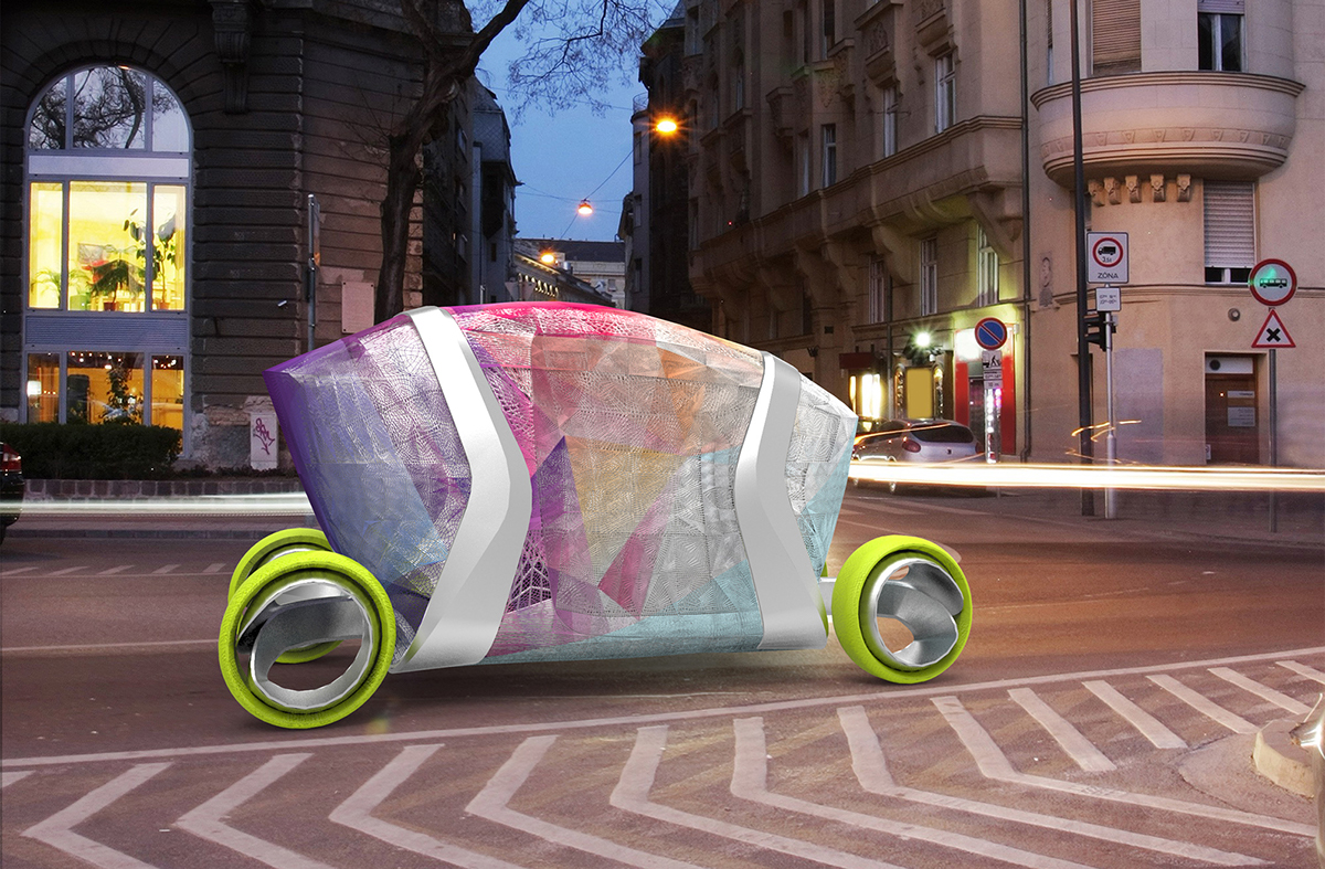 Autonomous modern selfdriving Innovative material concept diploma mome