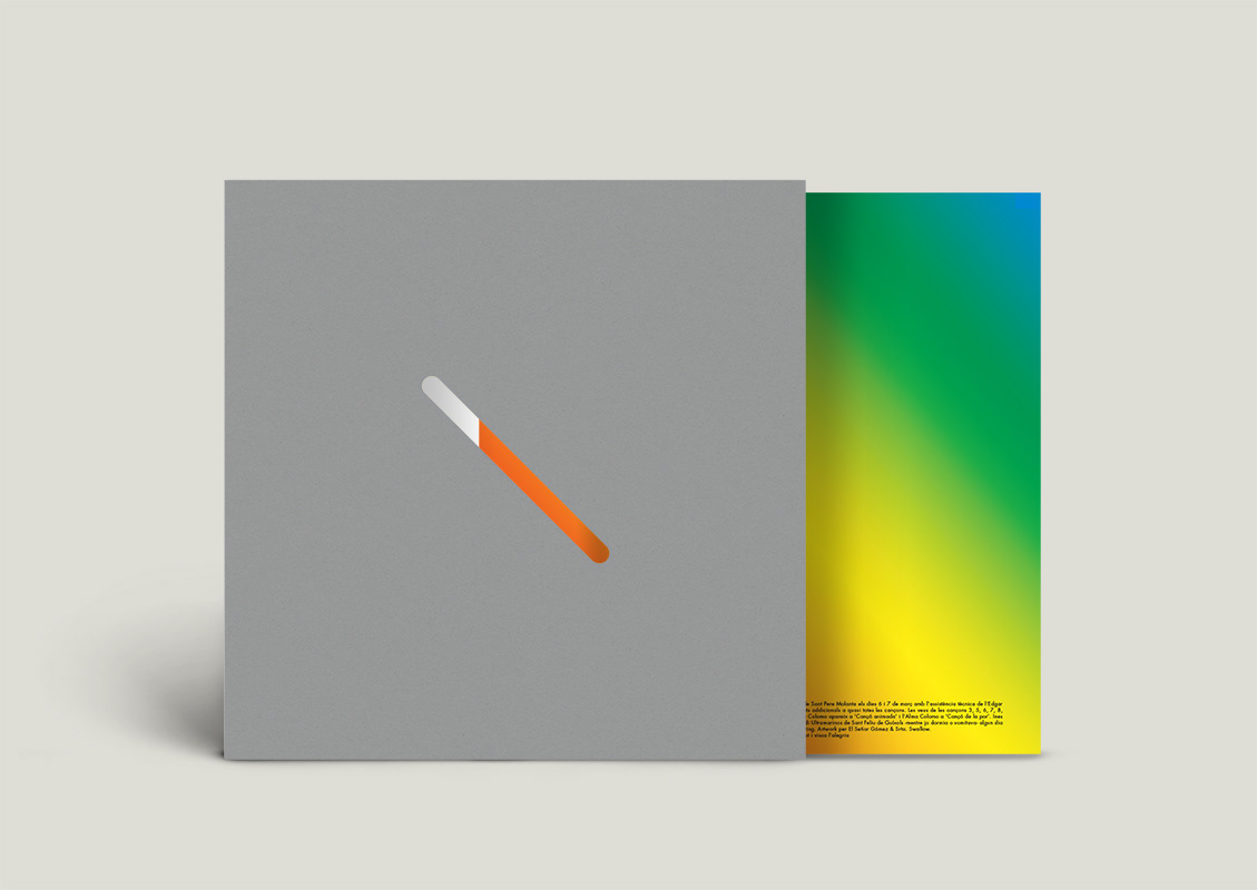 artwork cover die-cut graphic design  LP minimal modern troquel troquelado