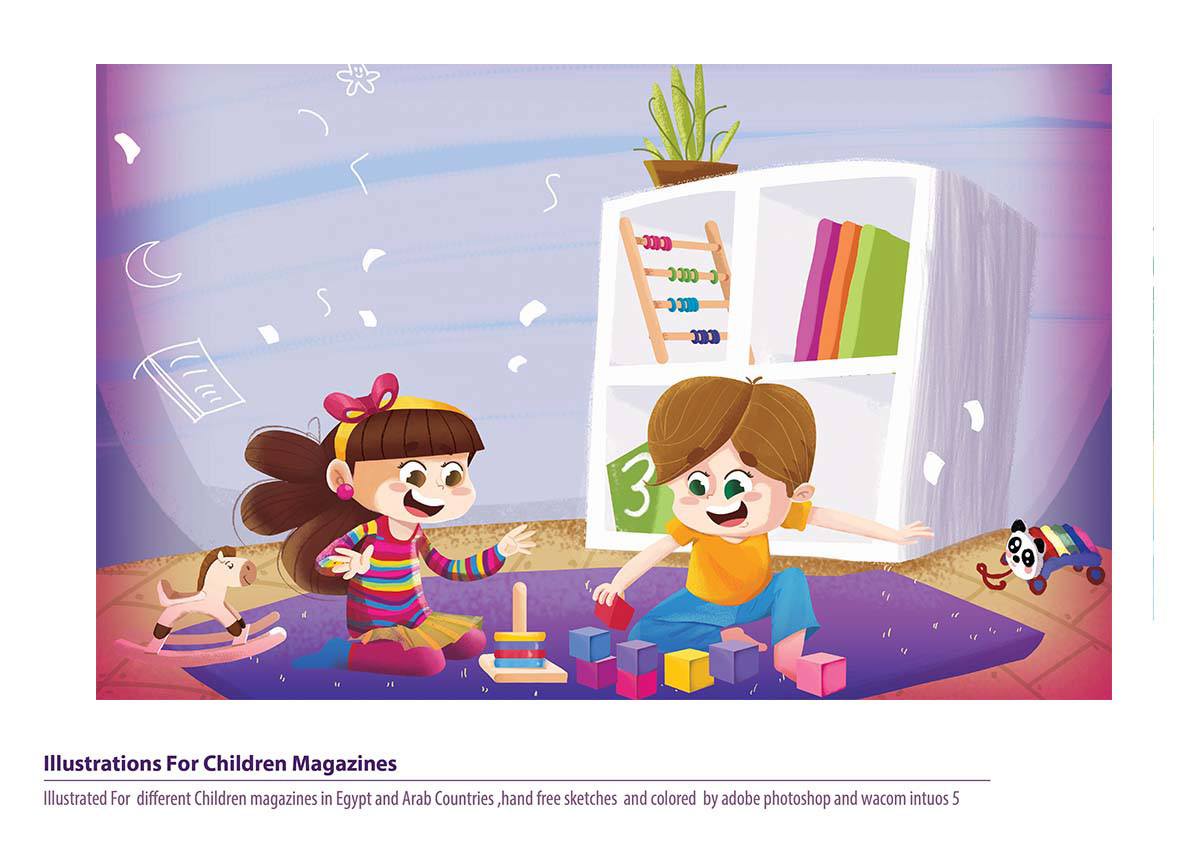 shereenty portfolio Character children_book children_illustration kid_art editorial #Wacom  ilustration Digital Art 
