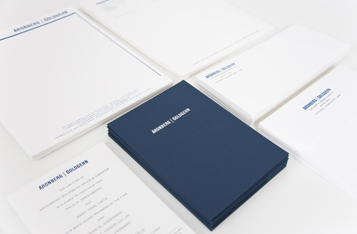 Corporate ID Design Logo Design law firm chicago il Corporate Identity Design Engraved Stationery