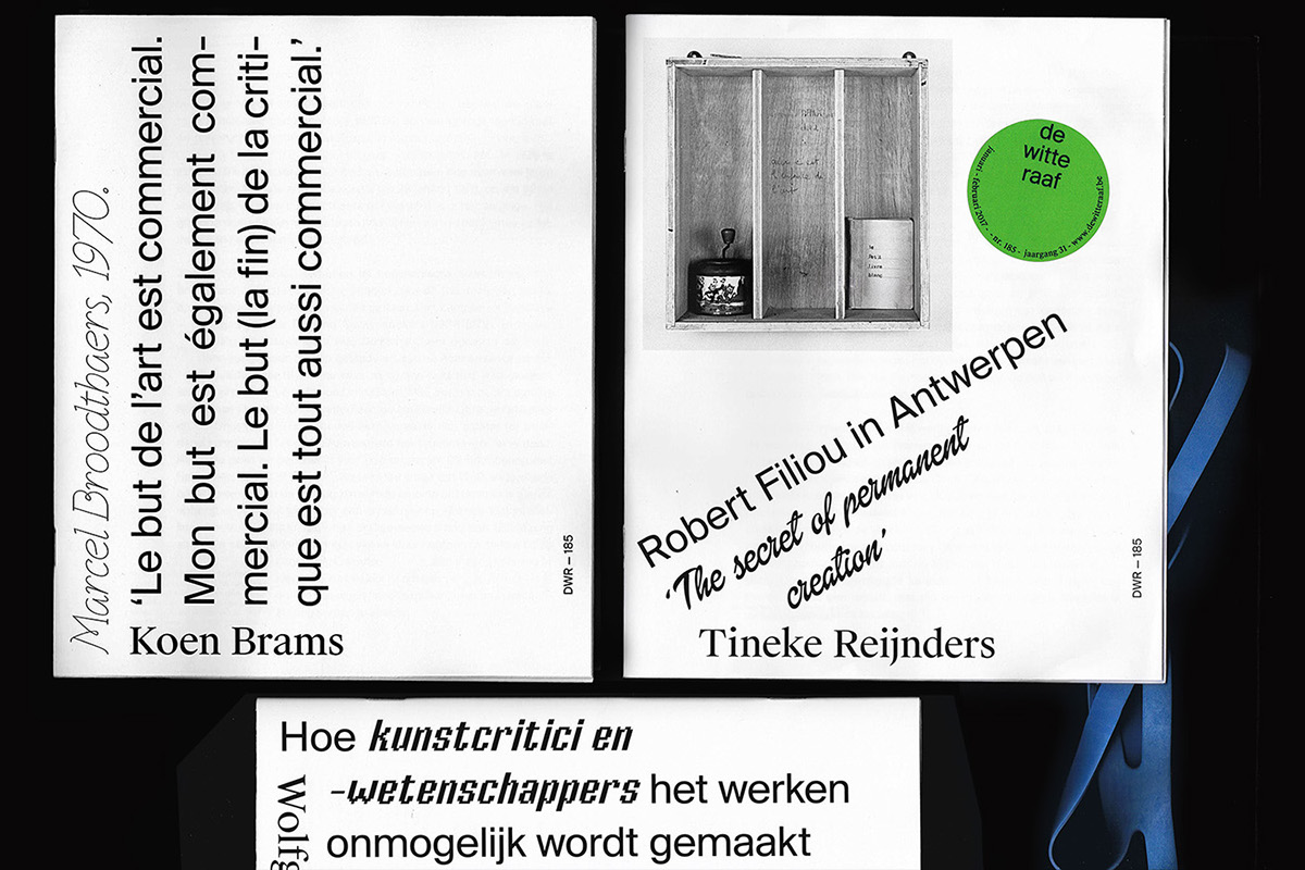 De Witte Raaf art newspaper Booklet calendar lay-out