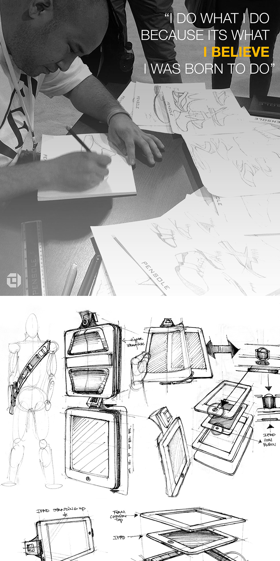 ideation concepts development sketches equipment Art Center footwear ballet