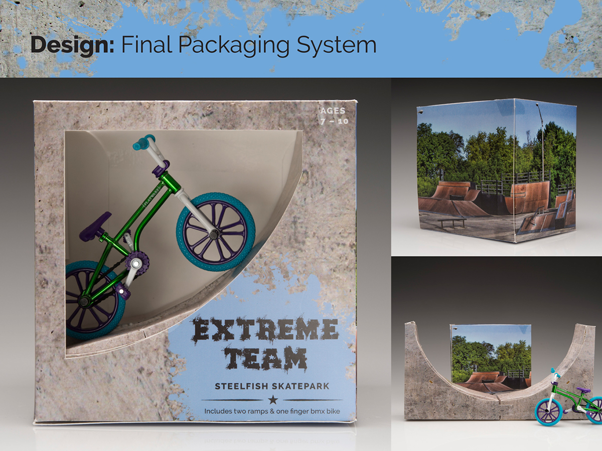 PPA Student Design Extreme Team bmx toy packaging Taylor Kaiser