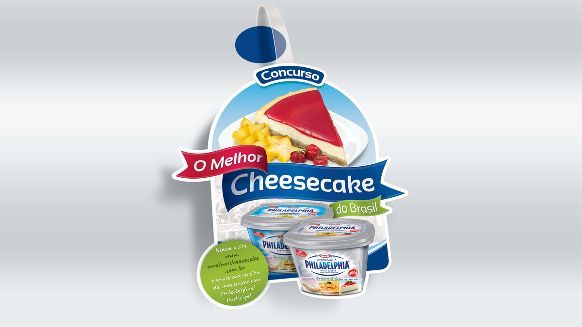 Concurso cheesecake philadelphia Cream Cheese Mondelez Promoção cool PDV pos pop
