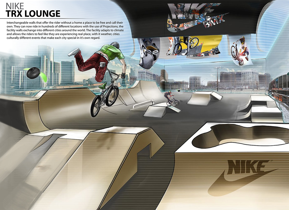 Nike  Nike Concept BMX Project Bmx design Product innovation concept project nike concept project