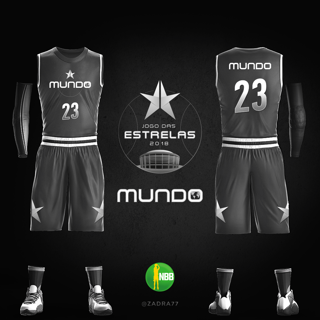 NBB basket basquete uniforms jersey graphic design  brand Allstar