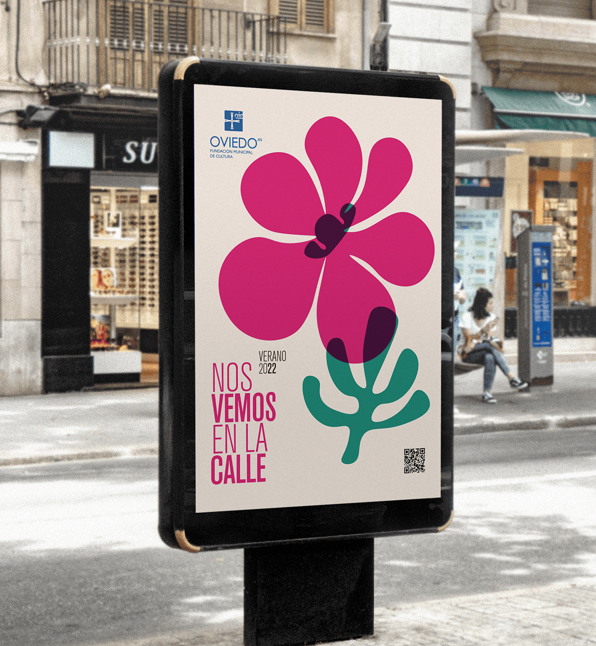 Advertising  asturias flower Oviedo pattern smmer spain vector