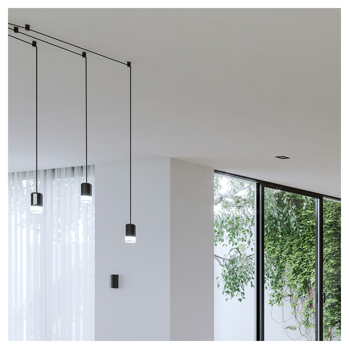 grey wood earthy natural modern Villa Interior design Minimalism